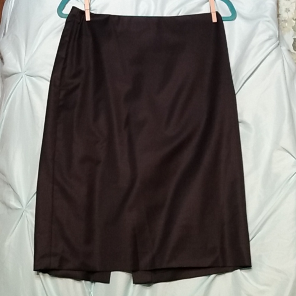 Ellen Tracy Size 4 Wool Black Skirt